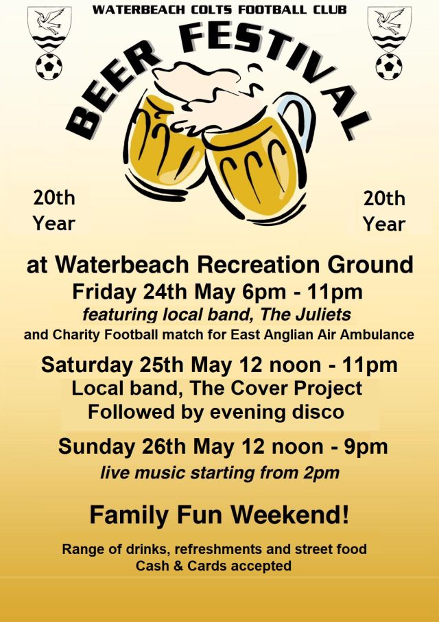 Waterbeach Colts Beer Festival