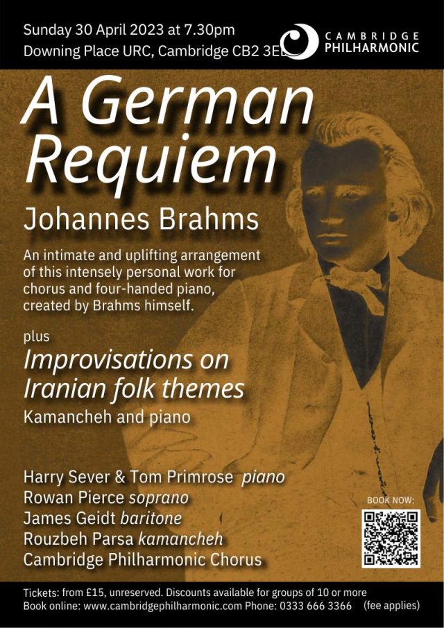 A German Requiem – Cambridge Philharmonic Chorus performs Brahms Requiem
