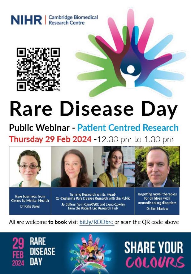 Rare Disease Day Webinar – Patient Centred Research